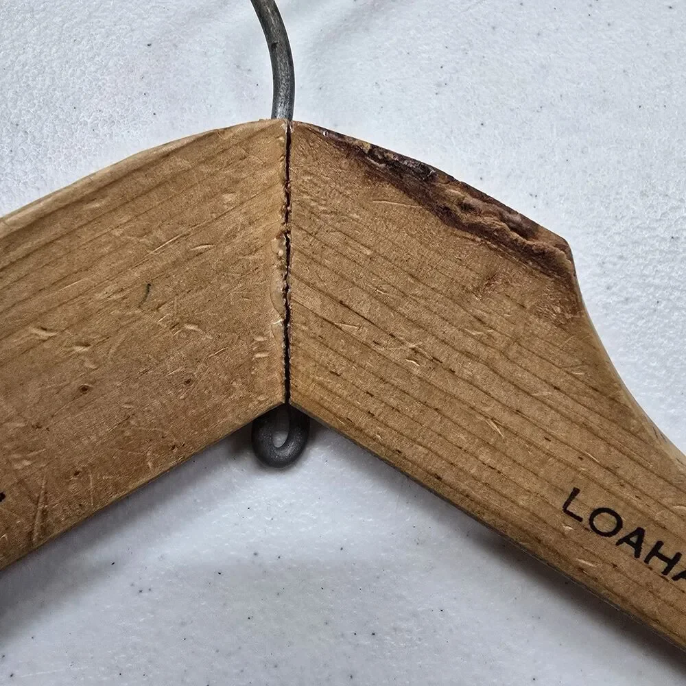 Vintage Loahai Shing Co 201 Tak Shing House Hong Kong Wooden Suit Pants Hanger